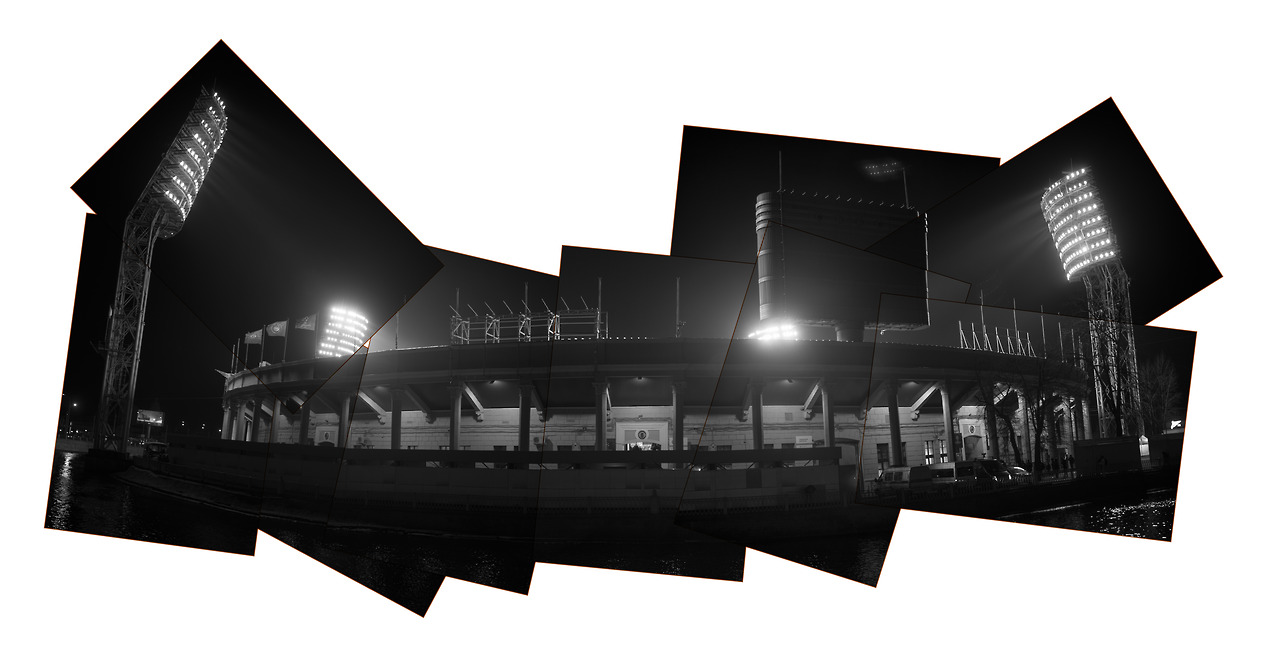 petrovskii stadium during a soccer match