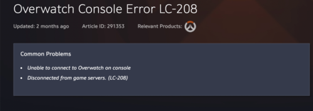 How to Fix LC-208 Error | Overwatch 2｜Game8