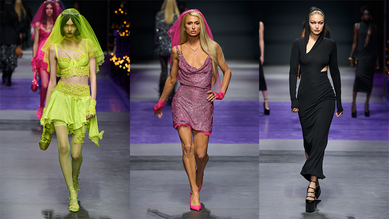 Paris Hilton closed Versace SS23 as a Barbiecore bride - That's hot!