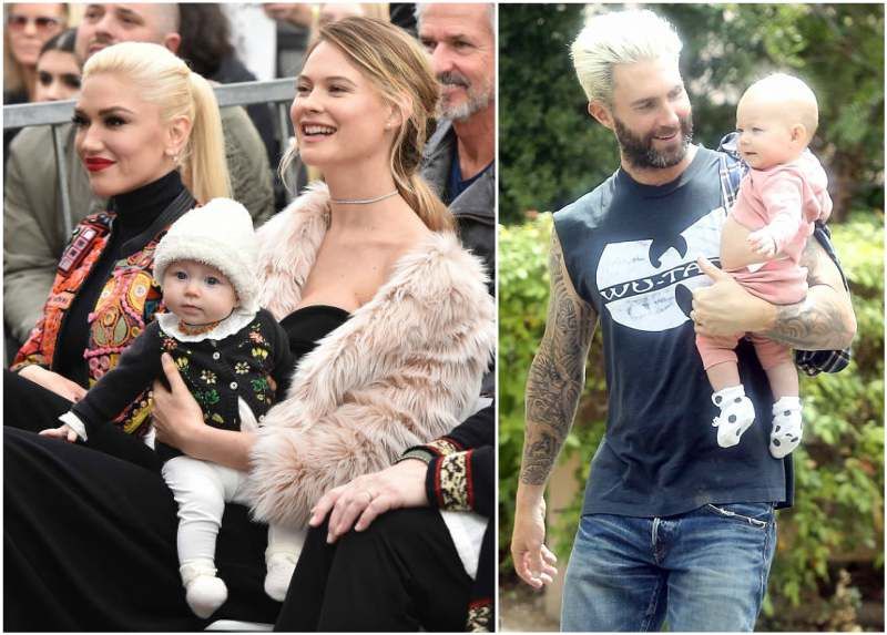 Maroon Five frontman Adam Levine and his adorable family | Dusty rose levine,  Adam levine wife, Adam levine