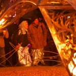 Spotted: Jim Carrey (maybe) in a space blanket sarong (definitely).