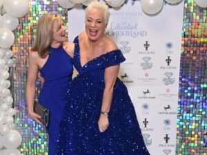 Denise Welch at the glitzy ball