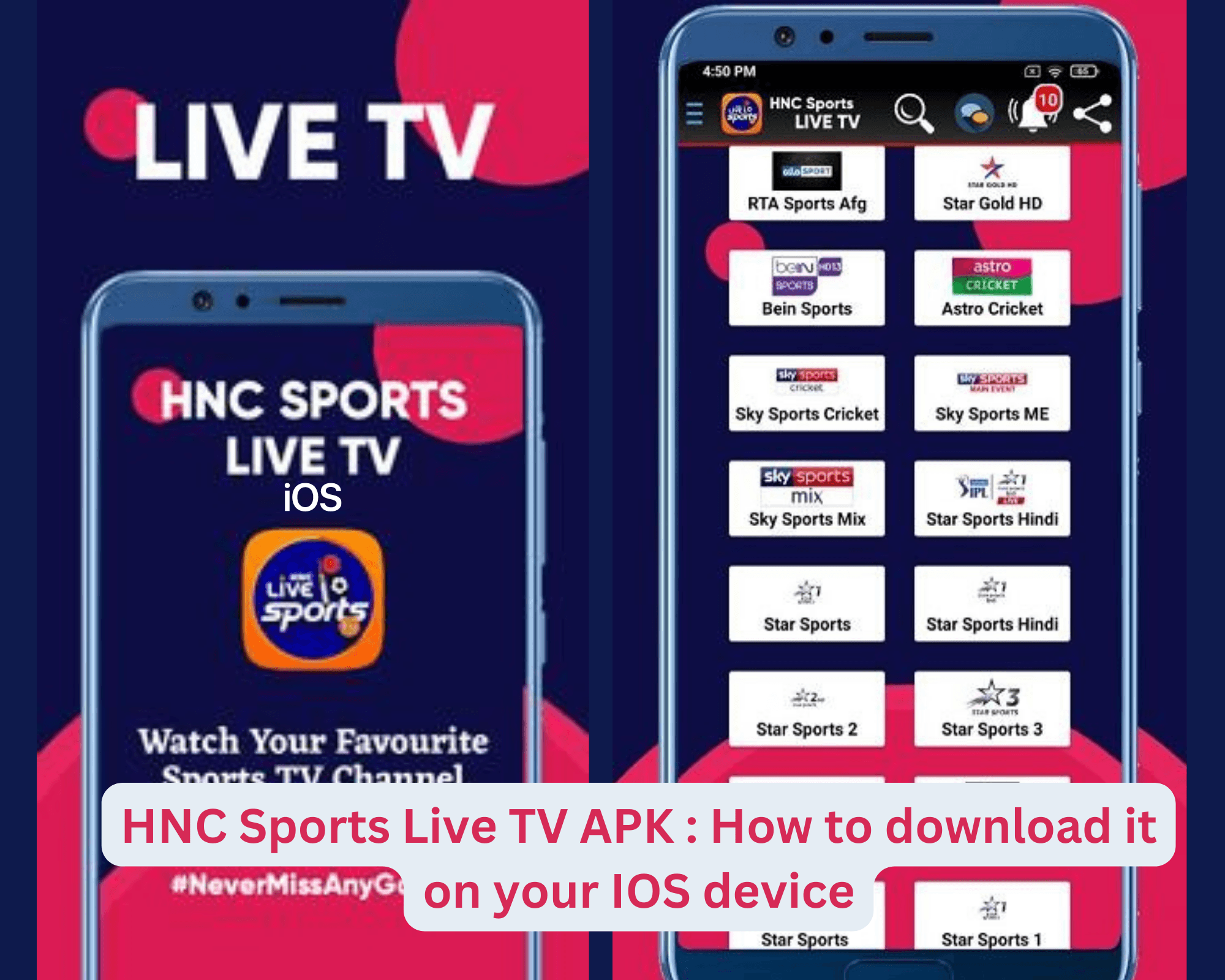HNC Sports Live TV APK : How to download it on your IOS device