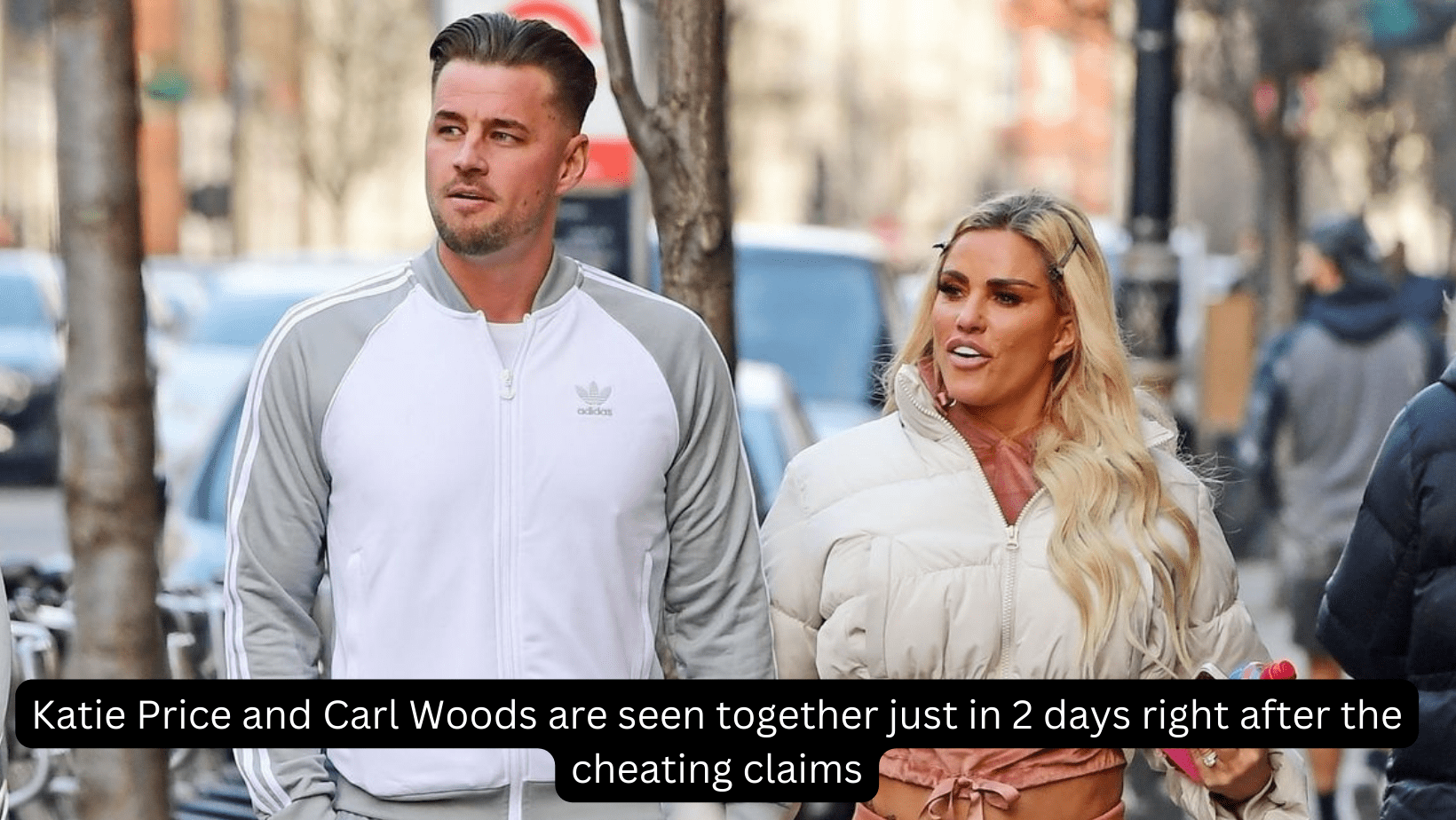 Katie Price and Carl Woods are seen together just in 2 days right after the cheating claims