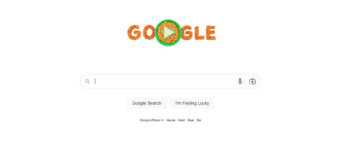 Jollof Rice Google Doodle