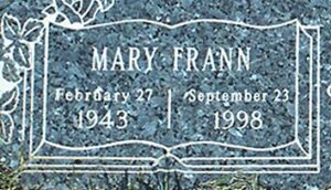 Mary Frann's Obituary